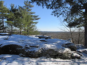 View from the highest point of Noon Hill