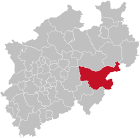 Localisation de Arrondissement du Haut-Sauerland