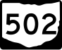 Маркер State Route 502