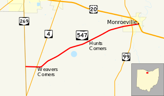 Ohio State Route 547 highway in Ohio