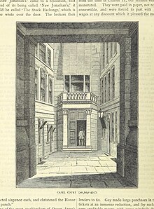 London Stock Exchange, Capel Court, in use from 1802 to 1972 ONL (1887) 1.474 - Capel Court.jpg