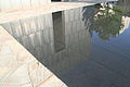 9:01 entry viewed in reflecting pool