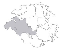 Oppunda härads läge i Södermanlands län.