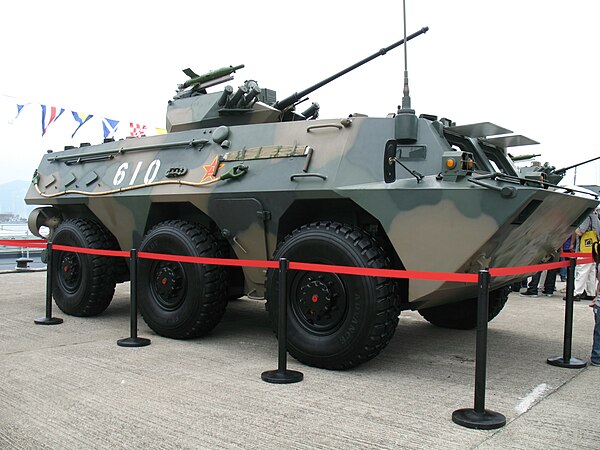 A ZSL-92B AFV showcased in PLA Hong Kong base