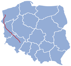 Mapa przebiegu linii kolejowej 273