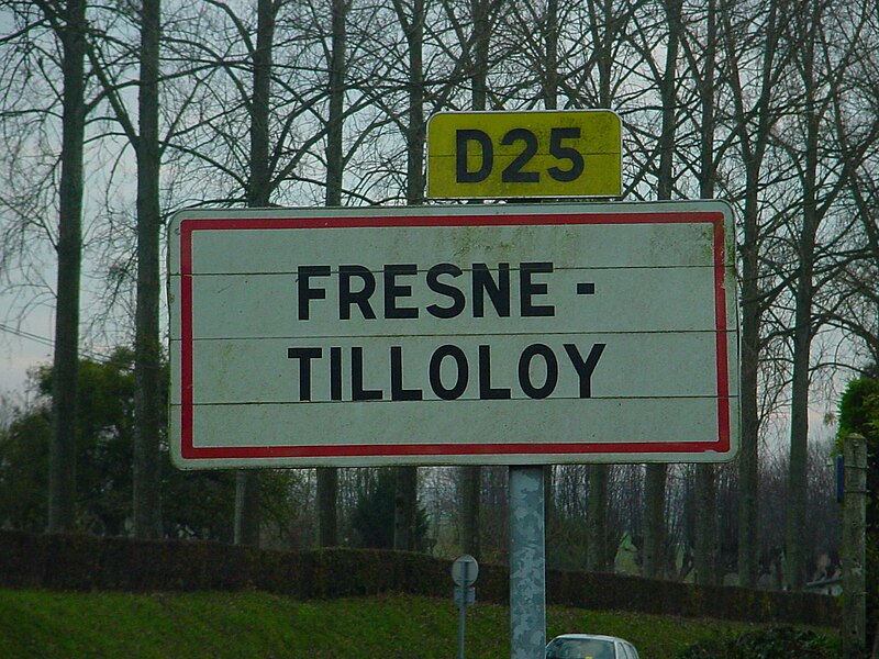 File:Panneau de Fresnes-Tilloloy (Somme-France).JPG