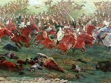 Charge de cavalerie.