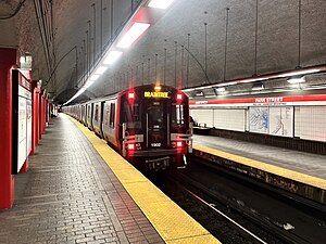 Park Street MBTA Red Line Island Platform, April 2024.jpg