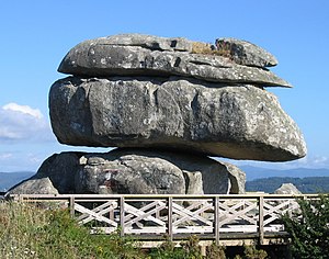 Pedra cabaleira no monte Siradella (O Grove)