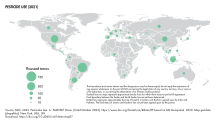 Pesticide use worldwide, by country in 2021 Pesticide Use (2021).svg
