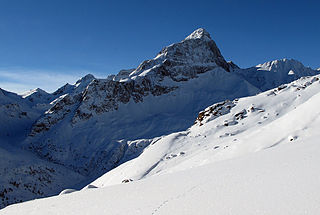 Piz Platta Mountain in Switzerland