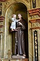 English: Saint Anthony of Padua in the alcove right side altar Deutsch: Heiliger Antonius von Padua im rechten Seitenaltar