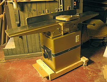 Powermatic jointer for woodworking.
