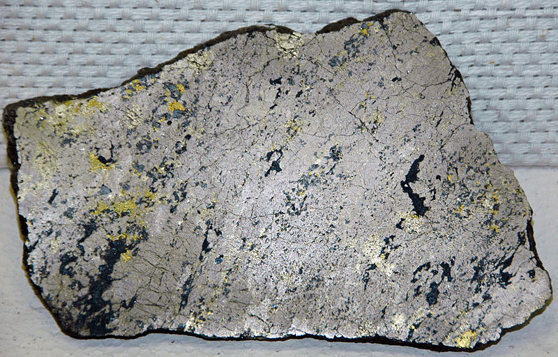 File:Pyrrhotite-pentlandite-chalcopyrite-magnetite (Worthington, Sudbury Impact Structure, Ontario, Canada) 1 (18696848530).jpg