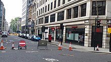 Queens St, London, photographed in 2018