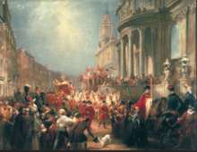 Queen Victoria's Procession to Goldsmiths' Hall by James Henry Nixon (1837) Queen Victoria's Procession to Goldsmiths' Hall by James H. Nixon.png