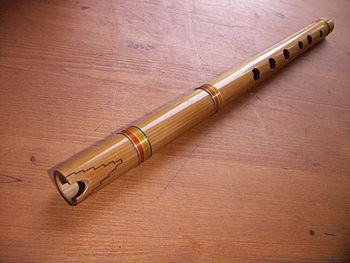 An Indigenous Argentine quena, a traditional Andean instrument