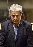 Radovan Karadzic at his second further initial appearance 3 March 2009.jpg