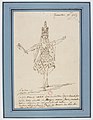 English: Rameau - Zoroastre - costume scetch by Louis-René Boquet, 1769 - Pretre d'Hariman