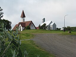 Den nya och den gamla kyrkan (från 1800-talet)