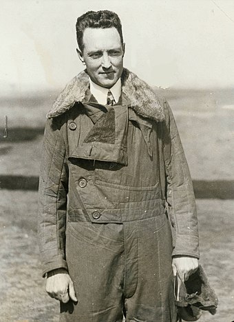 Richard Byrd in flight jacket, 1920s