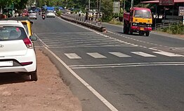 Renovated lane division in 2021 Road Divider at Chala.jpg