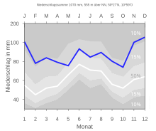 Niederschlagsdiagramm