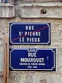 Plaque à Saint-Pierre-le-Vieux.
