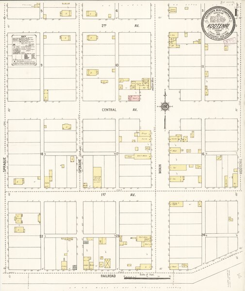 File:Sanborn Fire Insurance Map from Kootenai, Bonner County, Idaho, 1910, Plate 0001.tiff