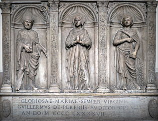 Santa Maria del Popolo, Rom - Triptychon Augustinus, Maria, Caterina