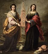 Hll. Justa und Rufina von Bartolomé Esteban Murillo (um 1665)