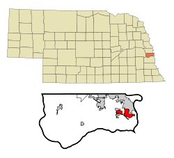 Location of Offutt AFB, Nebraska