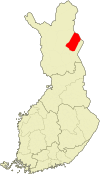 Savukoski Finlandiako mapan