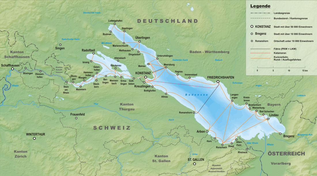 Navigation sur le lac de Constance