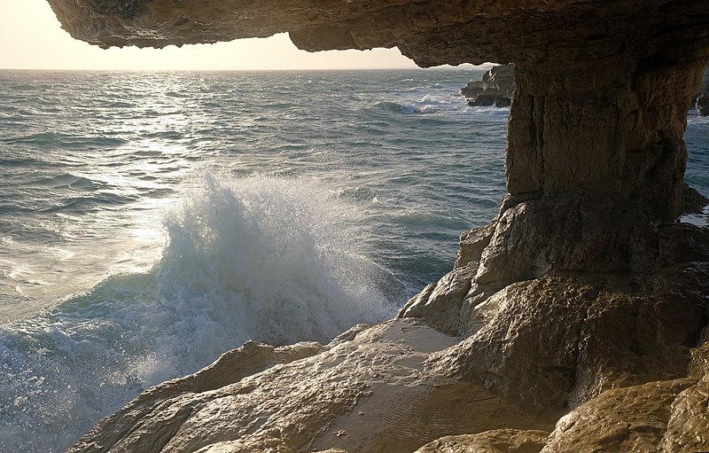 File:Sea caves Cape Greco 3.jpg