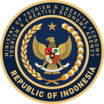 File:Seal of the Ministry of Tourism and Creative Economy of the Republic of Indonesia (English version).svg