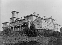 Exterior facade of the second Government House, 1882 Second Government House, Wellington.jpg