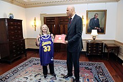 Hillary Clinton and Abdul-Jabbar, 2012