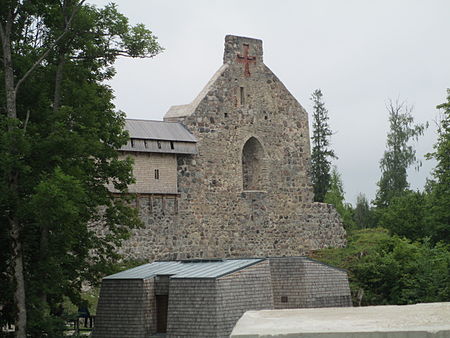 Sigulda ruins Sigulda castle ruins.JPG