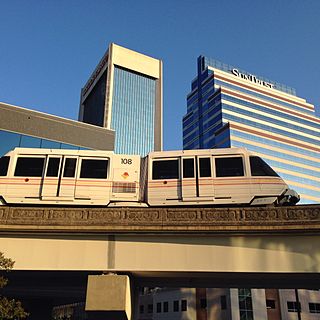 Jacksonville Skyway People mover in Jacksonville, Florida, United States