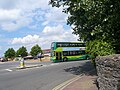 Southern Vectis 196 Atherfield Bay (HW52 EPV), a Volvo B7TL/Plaxton President on the roundabout at Ryde Esplanade, Isle of Wight on route 2.