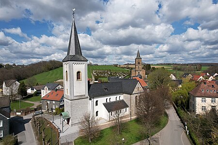 St. Maximin (Düssel) Drohnenansicht