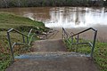 Stairs down to Ocmulgee River