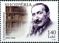 Stamp of Albania - 2017 - Colnect 754208 - Stefan Zweig.jpeg