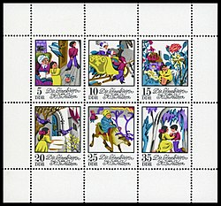 250px Stamps of Germany %28DDR%29 1972%2C MiNr Kleinbogen 1801 1806