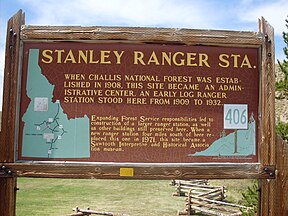 Stanley Ranger Station sign