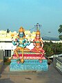 Statues of lordvishnu at Annavaram