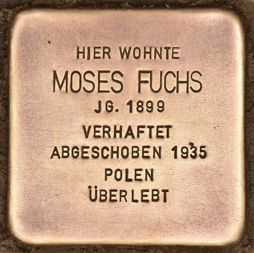 Stolperstein für Moses Fuchs (Lieberose).jpg