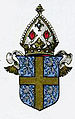 20, Wappen eines anglikanischen Bischofs (Schild: Bistum Durham)