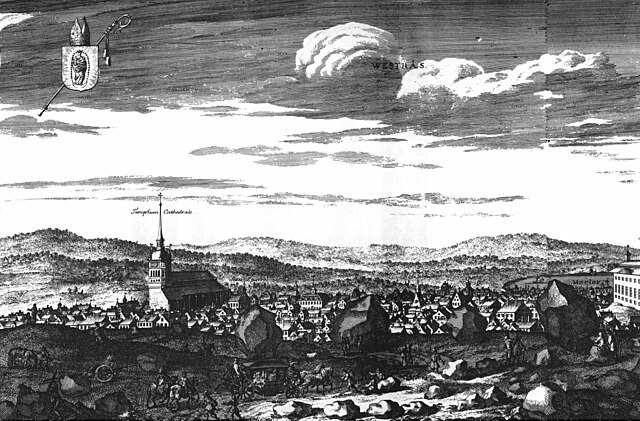 Västerås c. 1700, in Suecia antiqua et hodierna.